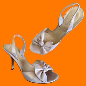 00's vintage shimmery baby pink y2k sling back heels US 7 kate spade new york